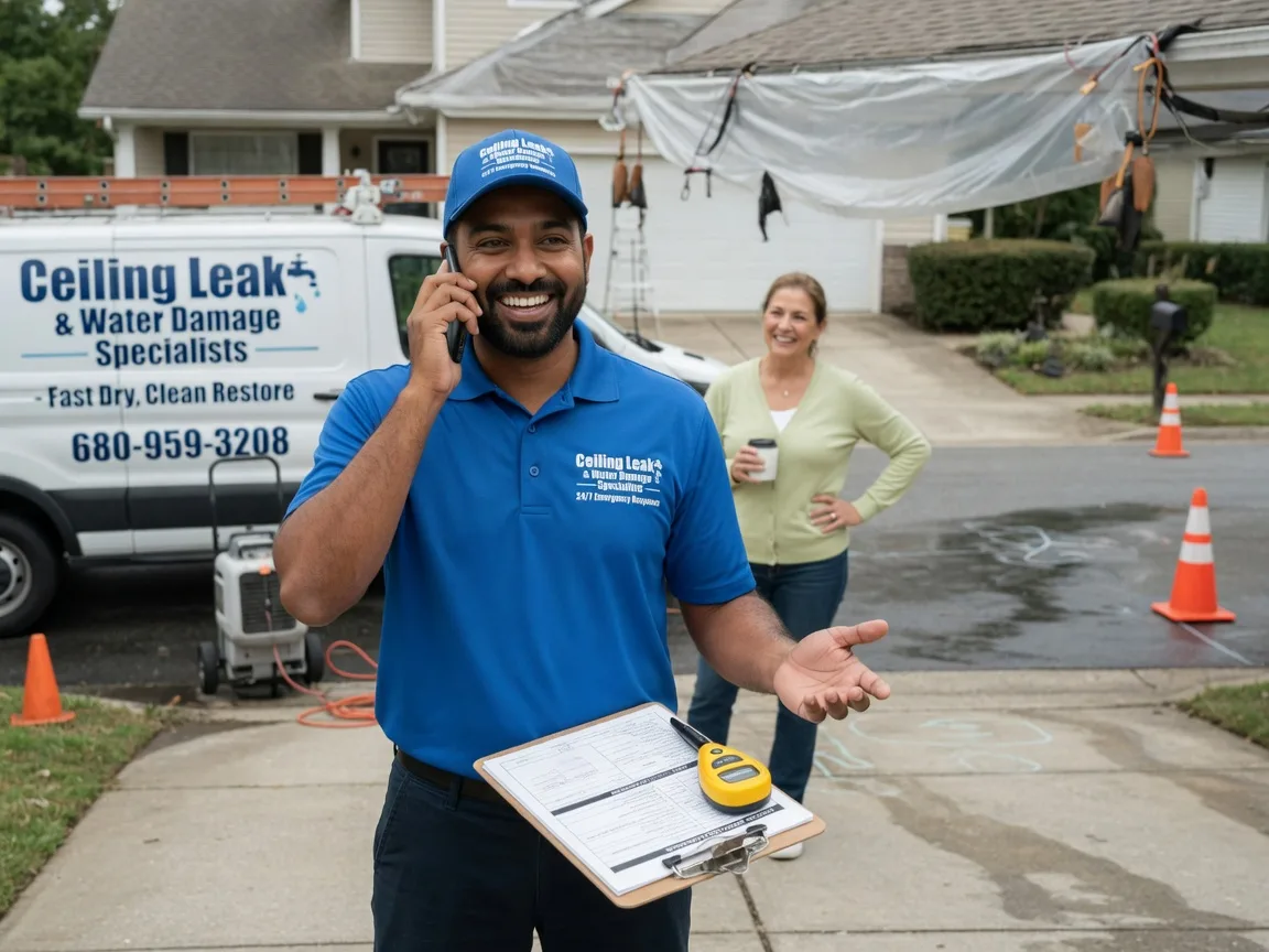 Ceiling Leak Cleanup Arlington, TX FAQs